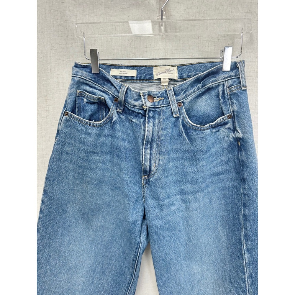 Universal Thread 100% Cotton Blue 90s Baggy Jeans Womens 6L High Rise Wide Leg - Picture 5 of 14